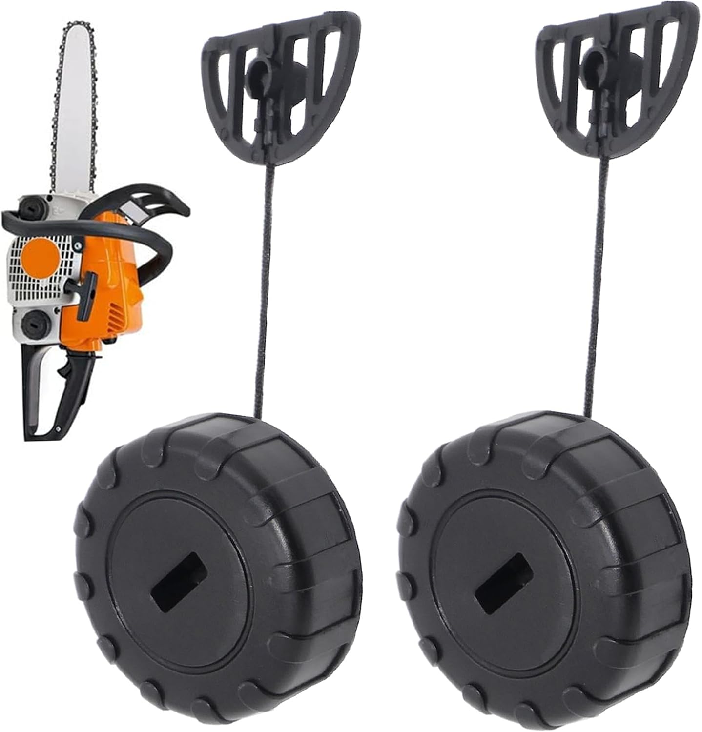 2 Nylon-tankdeckel Für Kettensägen Ms170, Ms180, 017, 018 (ersatzteil 1130, 350, 0500) – Gartenbedarf