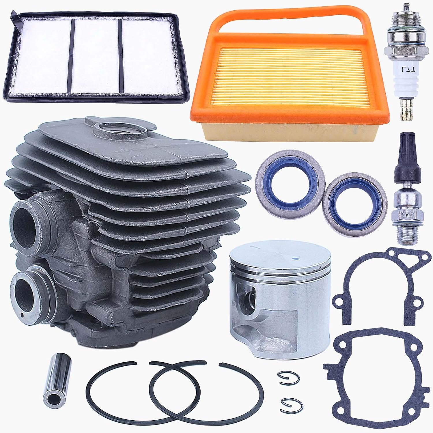 50-mm-zylinder- Und Kolbensatz Für Ts410- Und Ts420-kettensägen, Aluminiumlegierung Mit Nikasil-beschichtung, Ersatzteil 4238 020 1202