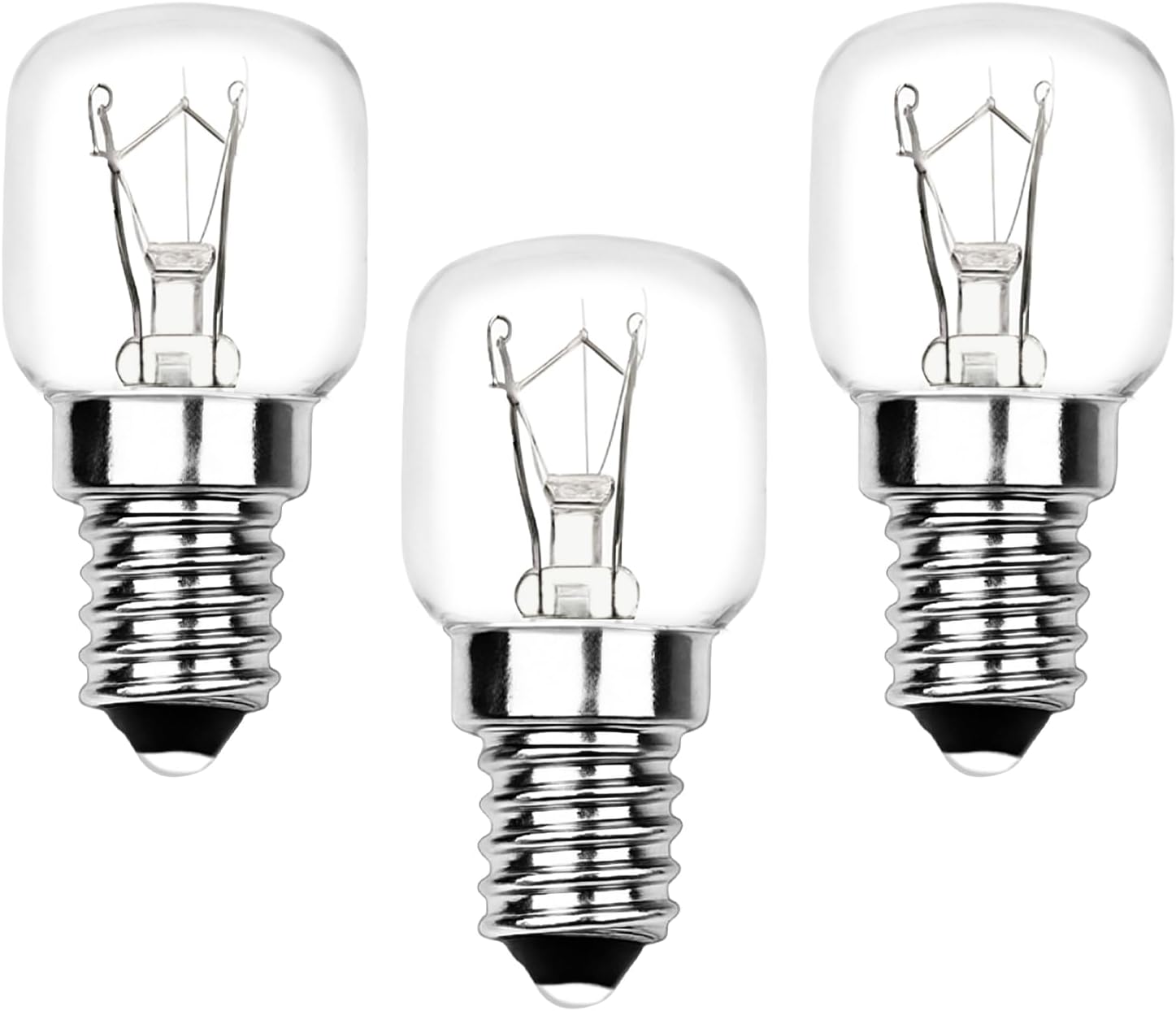 3er-pack E14 T22 25w Backofenlampen - 300°c Hitzebeständig - Warmweiß 2700k - Für Haushaltsgeräte