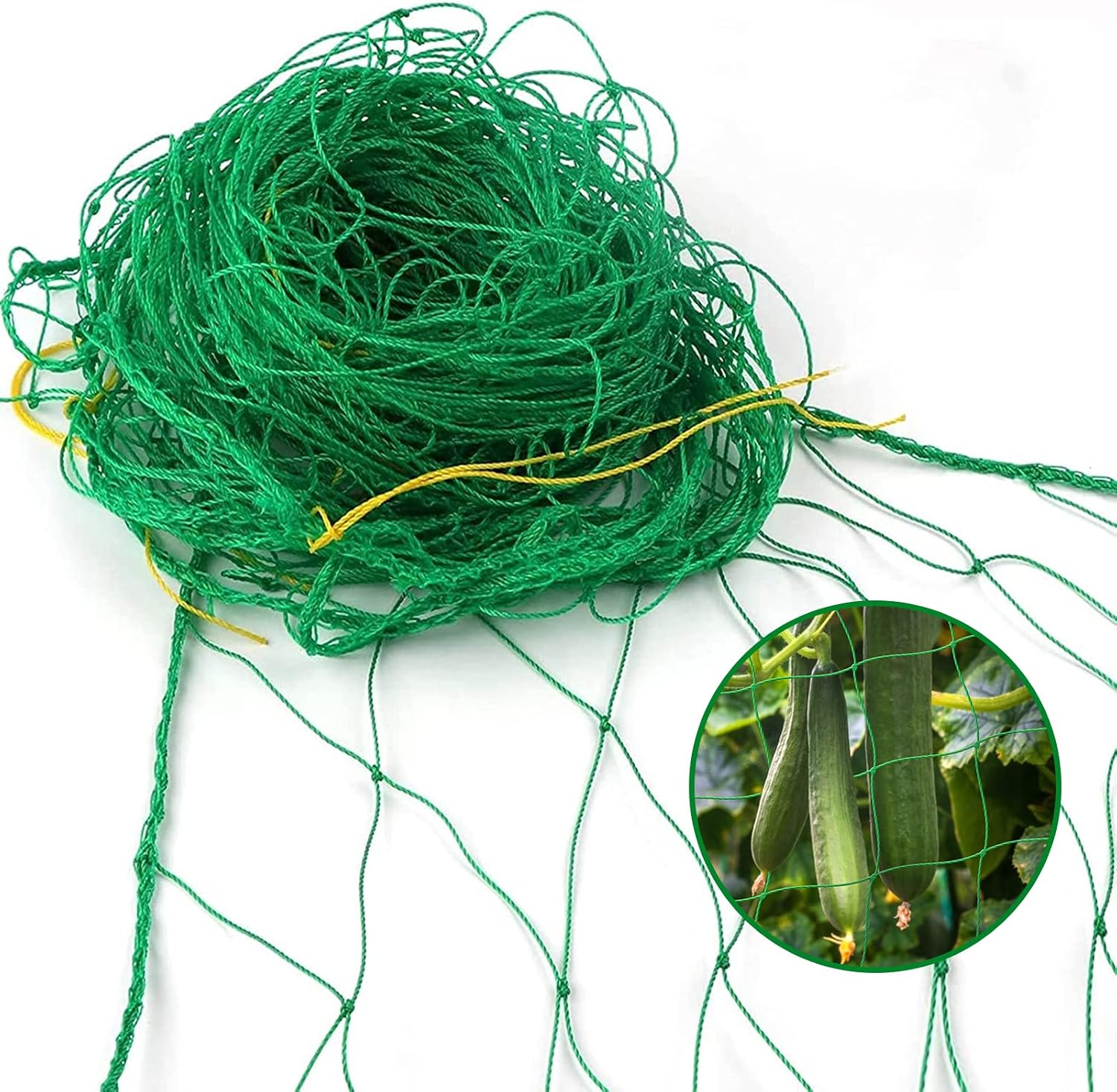 Kletterpflanzennetz – 1 Stück – Grünes Nylon – Stabile Stütze Für Gemüsegärten – Tomaten, Gurken, Erbsen – 1,8 X 1,8 Meter