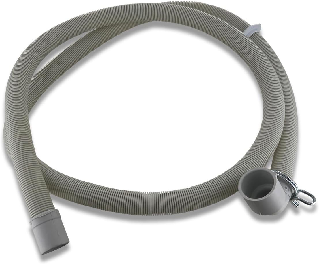 Ablaufschlauch – 1 Stück – Gummi Und Kunststoff – Universell Für Waschmaschinen Und Geschirrspüler – 1,8 M – 20/30 Mm