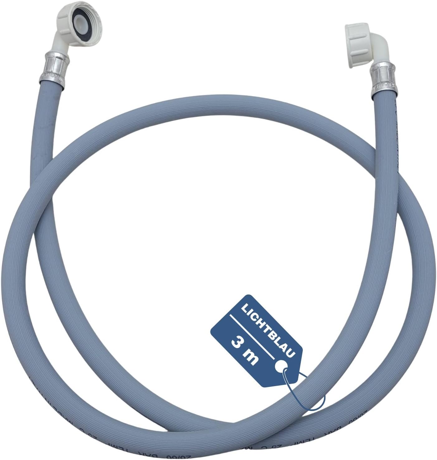 Zulaufschlauch Für Waschmaschine/geschirrspüler – 1 Stück – 90°-winkel – 3/4-zoll-anschluss – Universal – 3 Meter