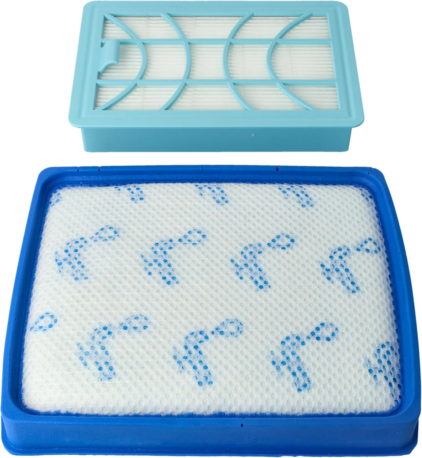2er-pack Filter Für Philips Powerpro Expert Staubsauger – Waschbar Und Leistungsstark – Weiß Und Blau
