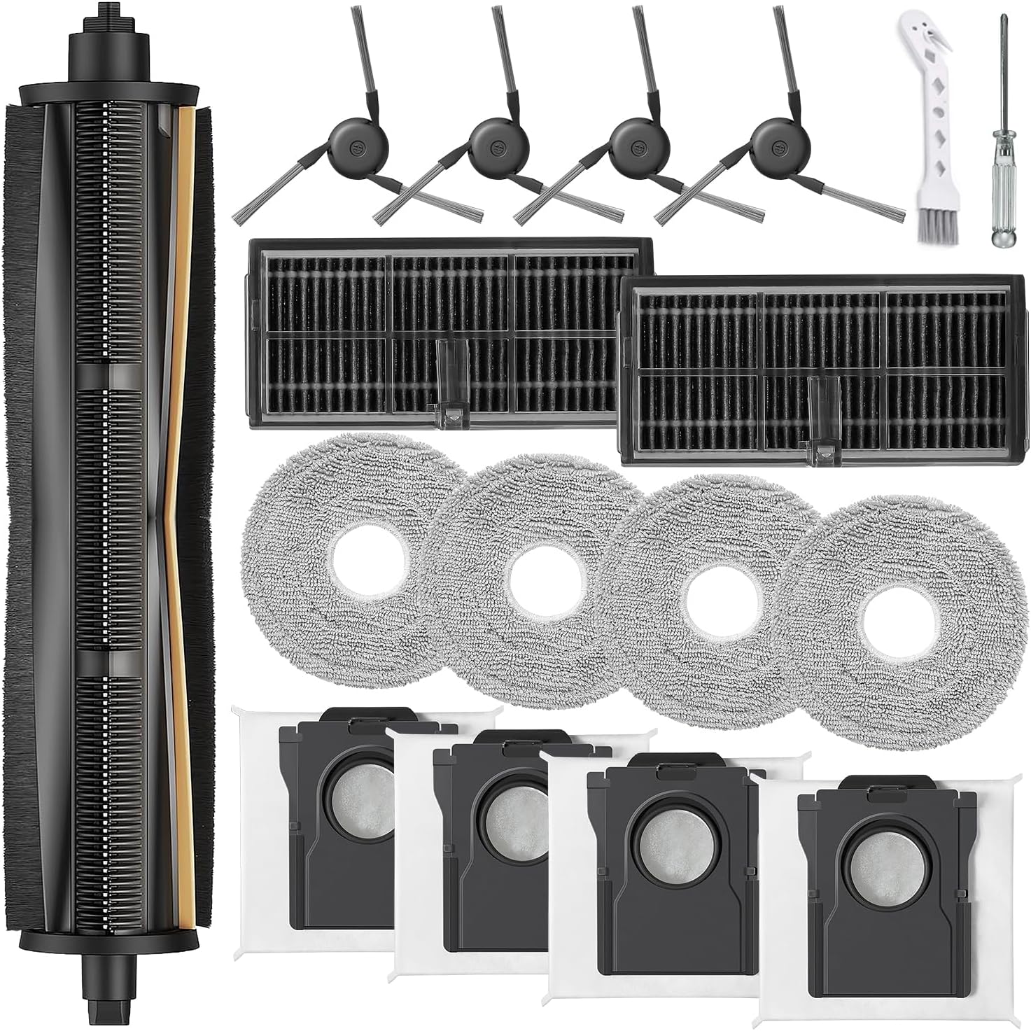 Dreame L10s Ultra Gen 3 X40 Master Zubehörset - Tricut Bürste, Filterbeutel, Tücher