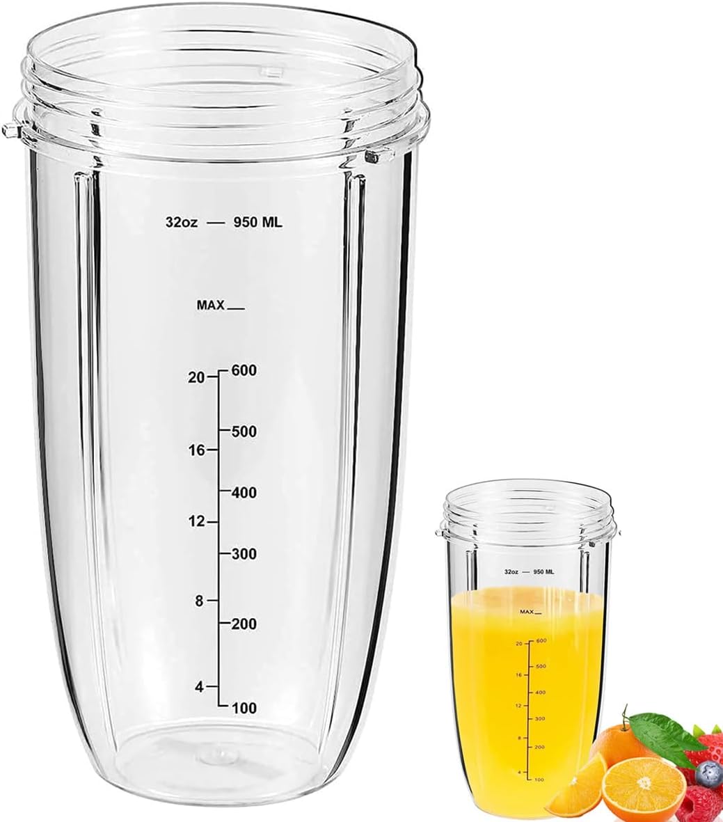 32-oz-mixbecher – 1 Stück – Lebensmittelechter Kunststoff – Kompatibel Mit Nutribullet 900 W Und 600 W – Für Smoothies Und Säfte – Bpa-frei