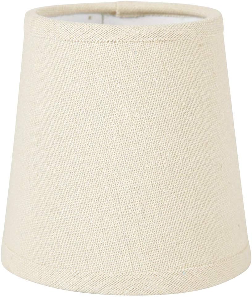 Konischer Klemmlampenschirm – 1 Stück – Leinenstoff – Sanftes Licht – Nachttisch-/schreibtischlampe – Ø 10 X H 10 Cm