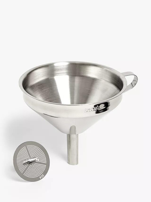 Trichter – 1 Stück – Edelstahl – Präzise Filtration – Für Küche Und Backen – 12,9 Cm
