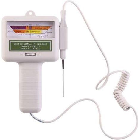 Testeur De Qualité De L'Eau – Ph Et Chlore Résiduel – Précision 0,05 – Plage De Mesure 1,2-1,7 Ppm – Utilisation Piscine Et Spa