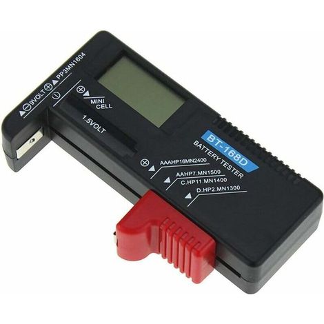 Batterietester, Digitaler Batterietester, Kapazitäts-, Diagnose- Und Spannungstester Für Aaa- Und Aa-knopfzellenbatterien Bt-168d