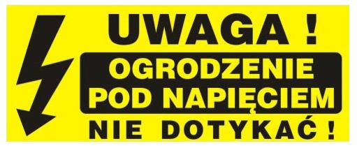 23 X 10 Cm Großes Brett – Warnung Elektrischen Zaun Nicht Berühren – Lasche Tbi-48