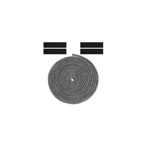 Geflochtene Dichtung Für Kamin- Und Ofeneinsätze, 6 Mm X 3 M Glasfaserdichtung Mit 4 Streifen, Feuerhemmende Dichtung, Kamineinsatzdichtung Für Holzöfen, Kamin, Hitzebeständig Bis 600 °c