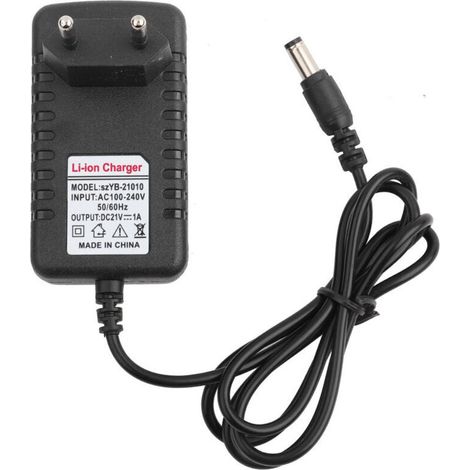 21v/1a Lithium-ionen-akku-netzteil Mit Dickem Kupferkern, 5,5 X 2,5 Mm Stecker, Eu-stecker.