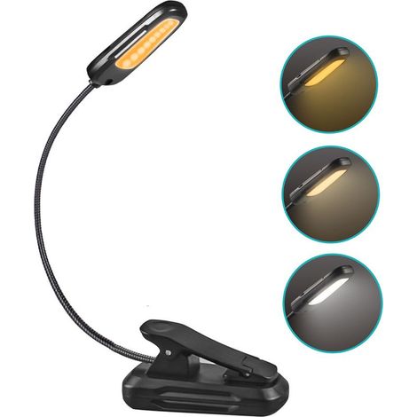 Wiederaufladbare Usb-leselampe Mit 9 Leds, 9 Helligkeitsstufen Und 3 Farbtemperaturen, 360° Flexibler Hals, Ideal Für Bett, Bücher, Nachttisch Und Als Nachttischlampe.