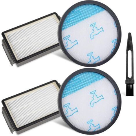 Kit De Filtres Hepa - 2 Filtres En Mousse + 2 Filtres De Sortie - Pour Aspirateurs Rowenta Compact Power Xxl Ro4825ea Ro4811ea Ro4871ea Ro4855ea Ro4826ea Ro4859ea Ro4881ea - 170x20 Mm Et 150x90x33 Mm