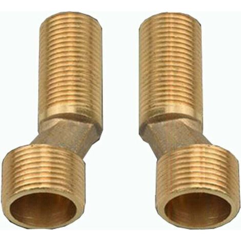 Versetzte Wannen-/duscharmatur, Messing-winkelreduzierstück, Verstellbarer Schwenkarm, 1/2"-3/4"-versatzanschluss, 1/2"-3/4"-versatzanschluss, Gold A