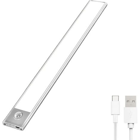 Led-schrankleuchte, Tragbare Automatische Schrankleuchte, Bewegungsmelderleuchte, Kabelloser Magnetischer Led-streifen Mit Usb-ladefunktion, Geeignet Für Schränke, Küchen, Treppenhäuser, Flure… (6000k