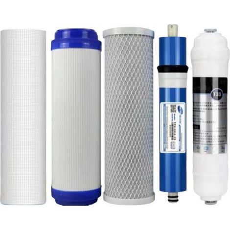4er-pack Universelle 5-stufige Ro-membranfilter, 100 Gpd