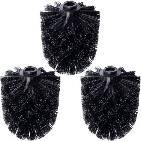 3er-pack Ersatzköpfe Für Toilettenbürsten, Schwarze Zahnbürste, Schwarze Zahnbürste, Schwarze Zahnbürste, Schwarzer Ersatzkopf, Einzelner Ersatzzahnbürstenkopf, Schwarze Zahnbürste, Toilettenbürste, T