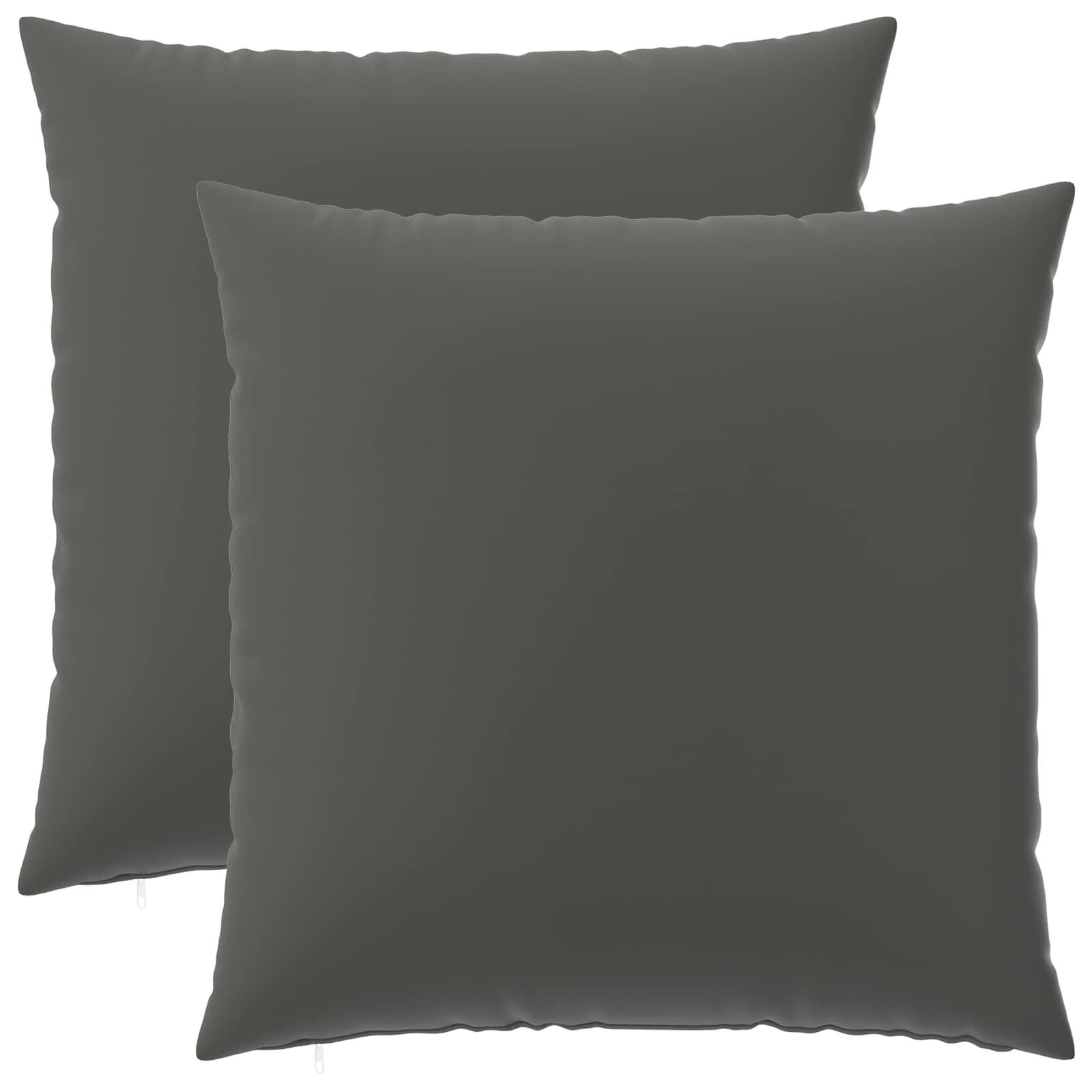 Kissen 2 Stk. Heerlen Anthrazit 65 X 65 Cm Polyester Vidaxl