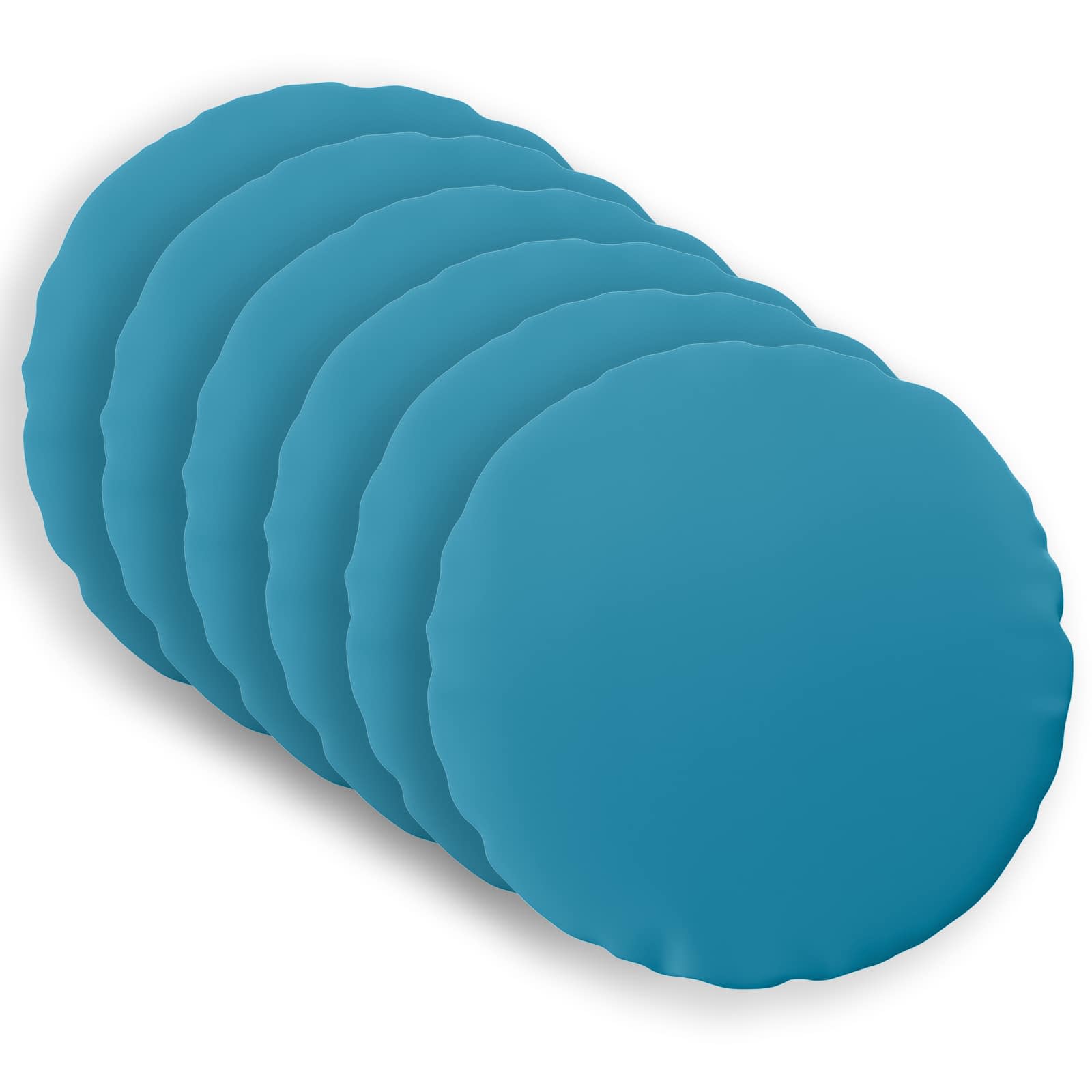 Kissen 6 Stk. Heerlen Himmelblau Ø 40 Cm Polyester Vidaxl