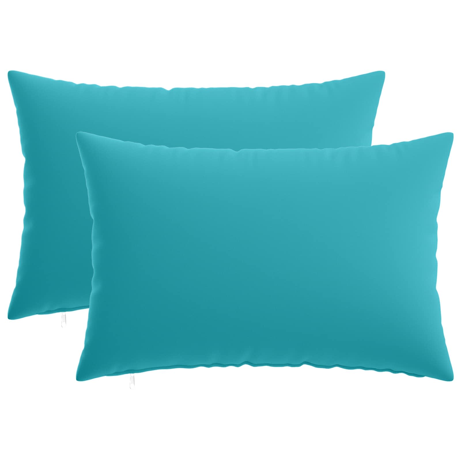 Kissen 2 Stk. Heerlen Türkis 40 X 60 Cm Polyester Vidaxl