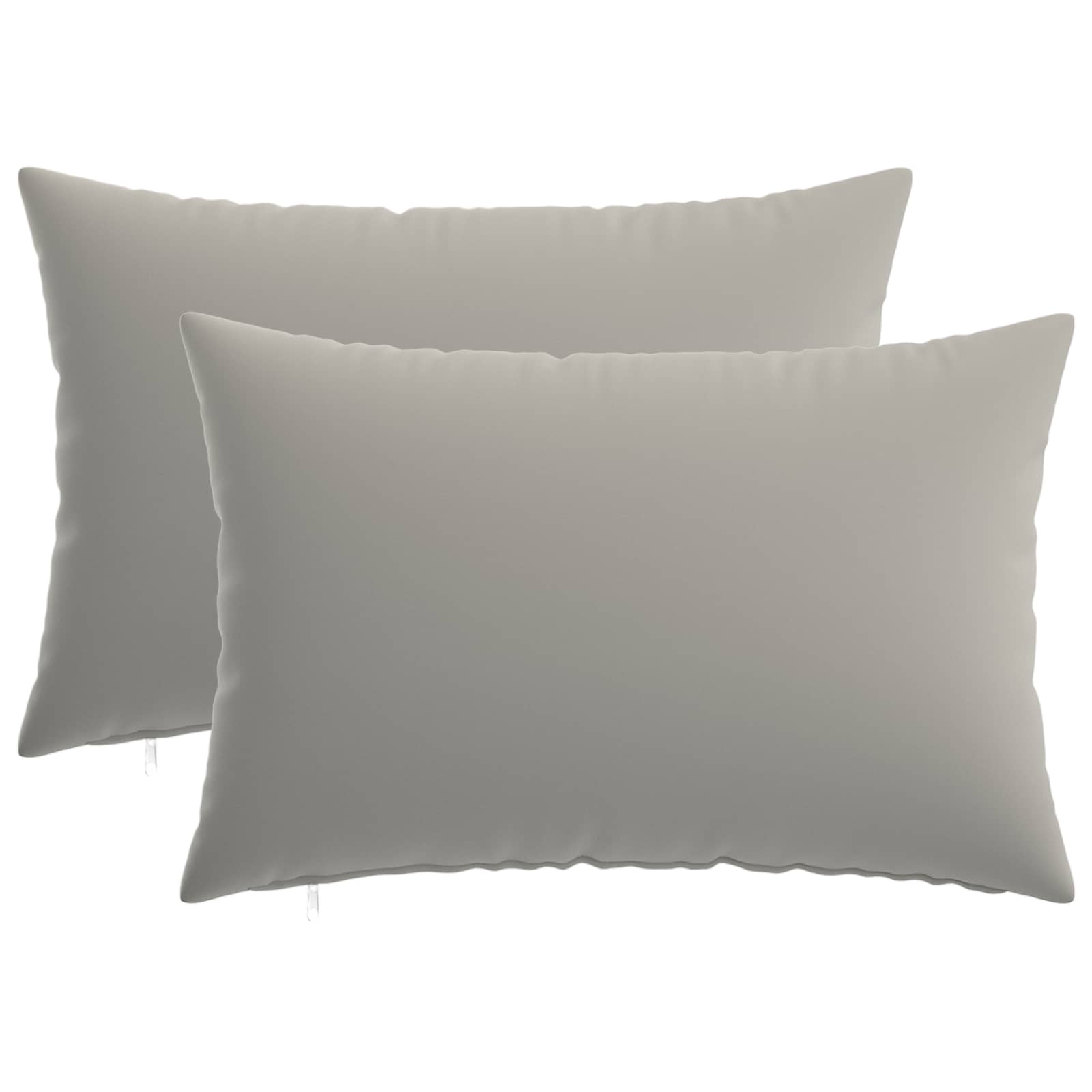 Kissen 2 Stk. Heerlen Grau 40 X 60 Cm Polyester Vidaxl