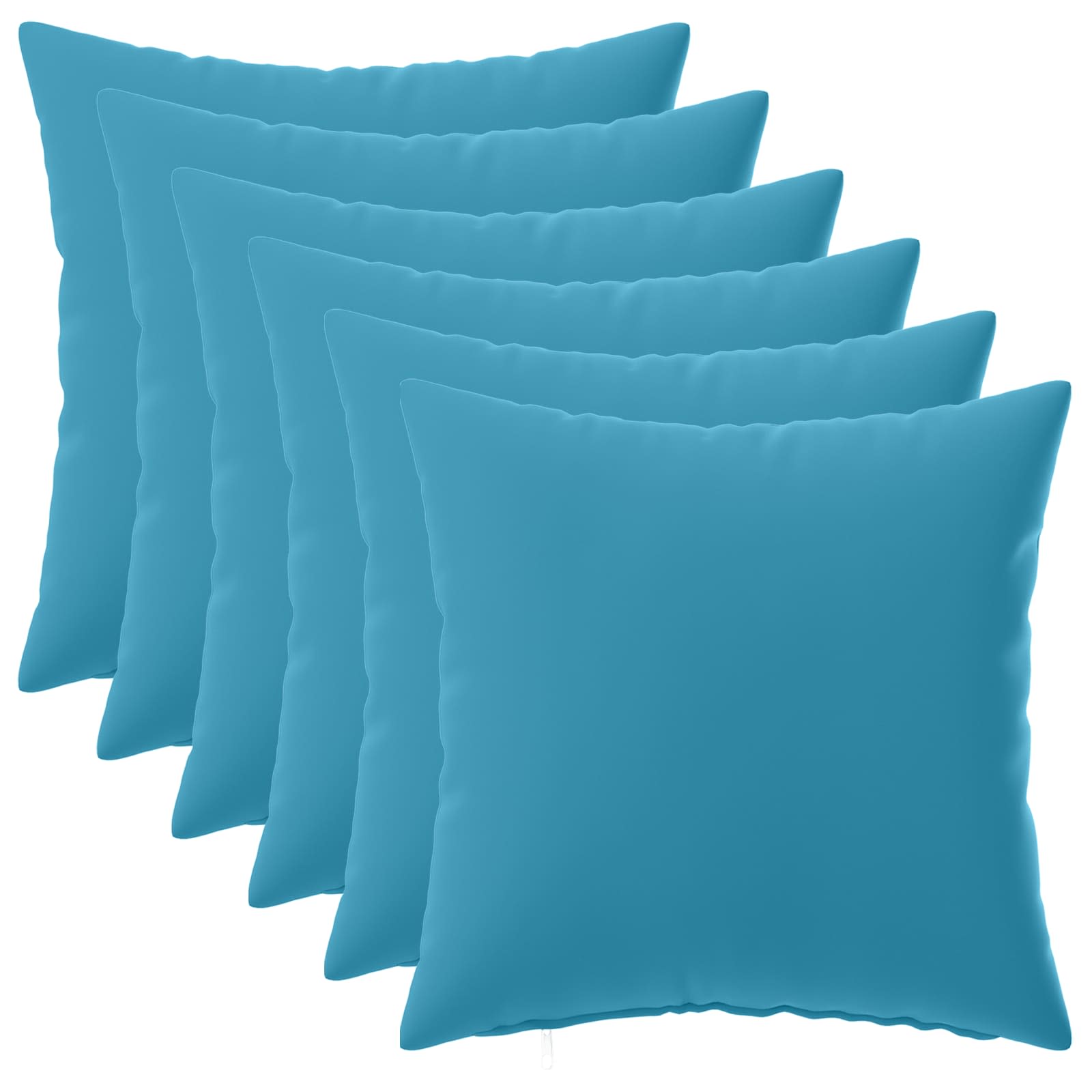 Kissen 6 Stk. Heerlen Himmelblau 35 X 35 Cm Polyester Vidaxl