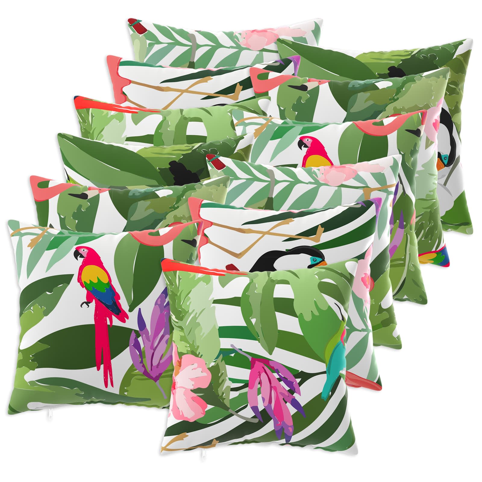Kissen 12 Stk. Heerlen Mehrfarbig 45 X 45 Cm Polyester Vidaxl
