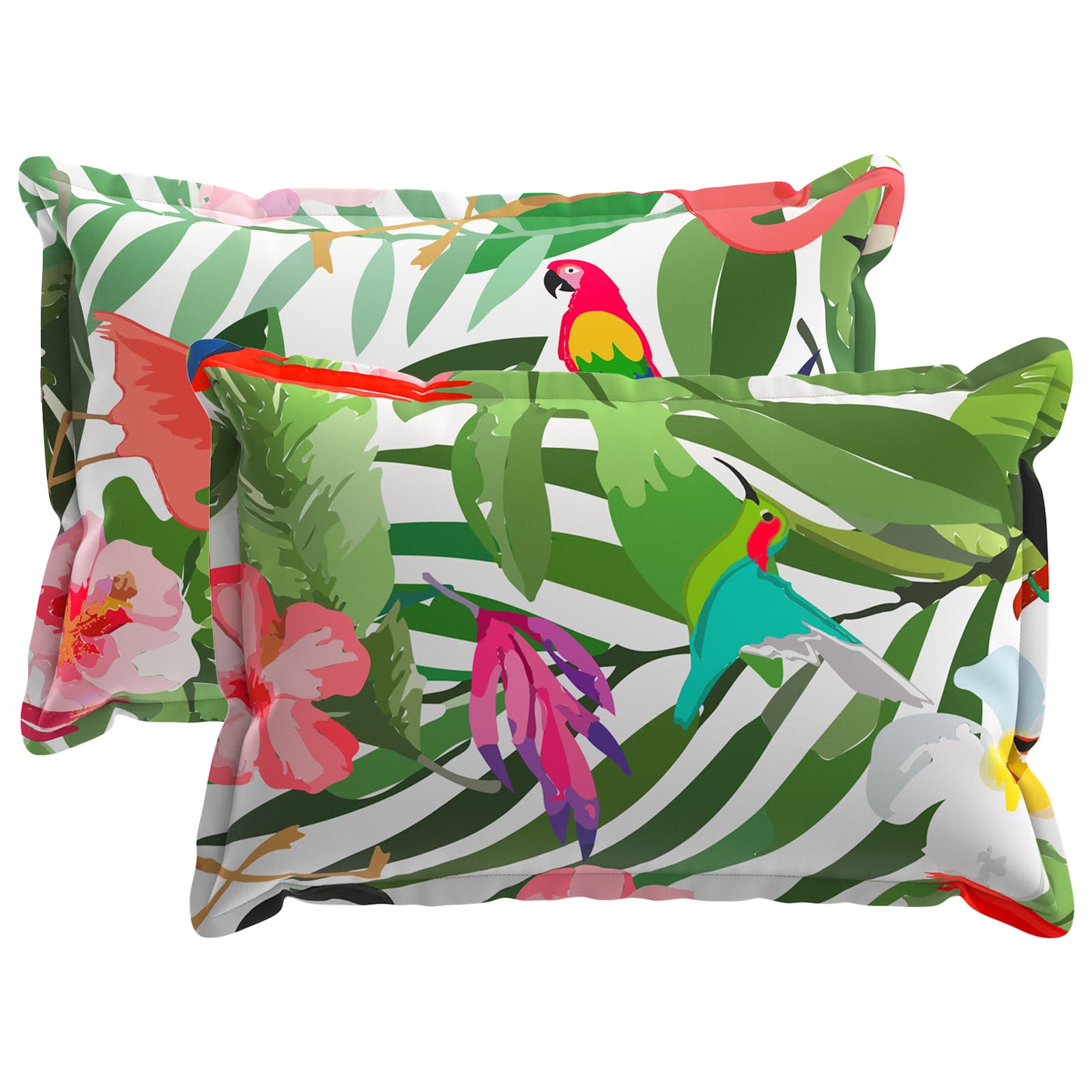 Kissen 2 Stk. Houten Mehrfarbig 50 X 75 Cm Polyester Vidaxl