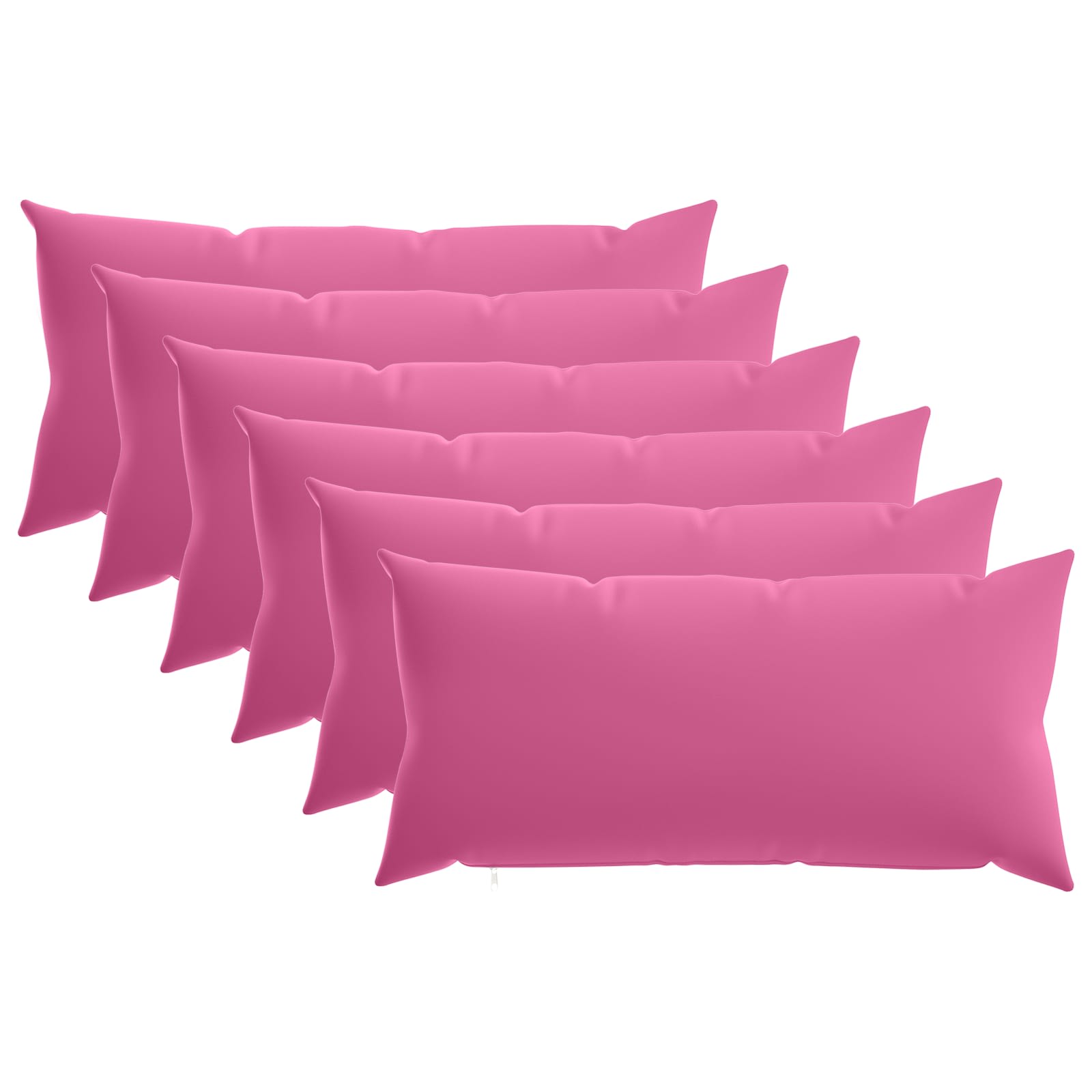 Kissen 6 Stk. Heerlen Rosa 40 X 70 Cm Polyester Vidaxl