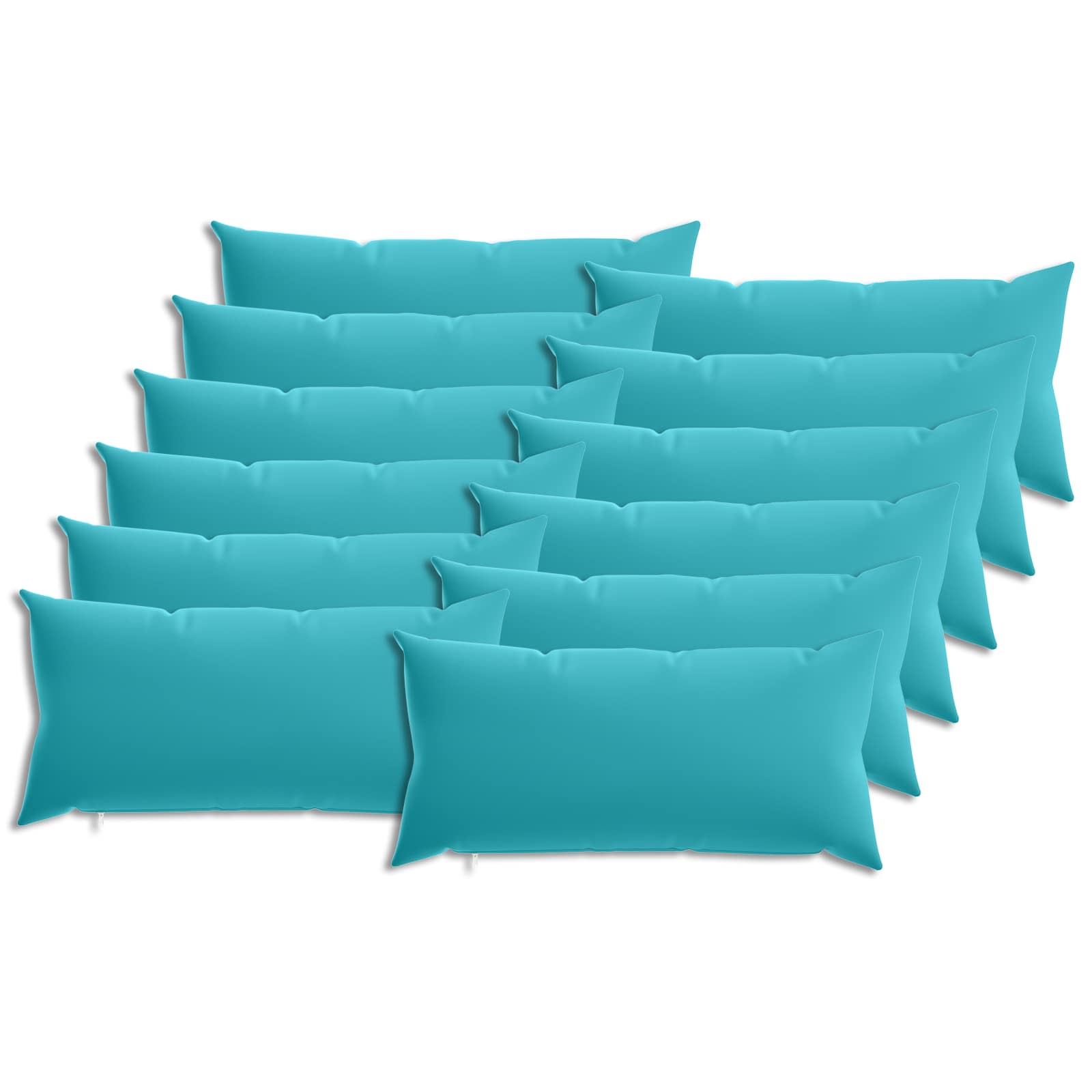 Kissen 12 Stk. Heerlen Türkis 40 X 80 Cm Polyester Vidaxl