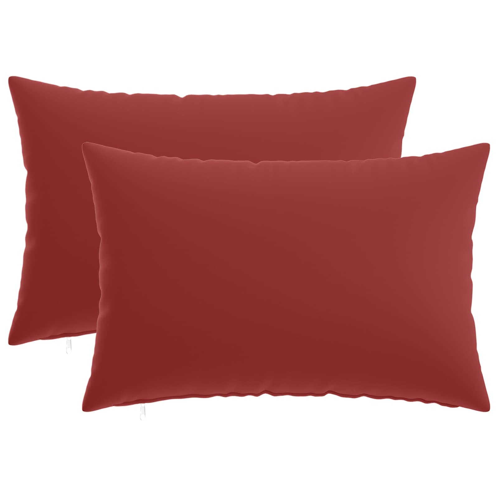 Kissen 2 Stk. Heerlen Weinrot 50 X 70 Cm Polyester Vidaxl