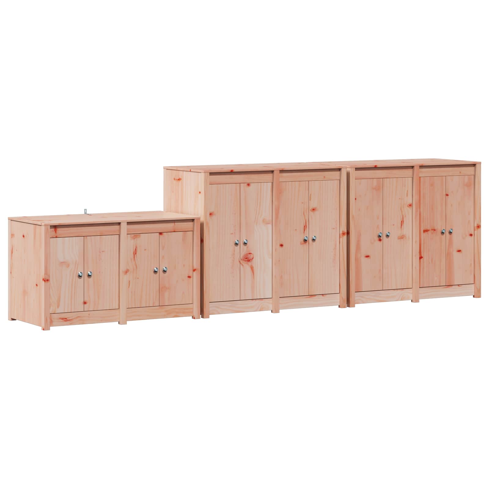 Außenküchenschrank Meppel 3 Stk. Weiß 318 X 55 X 92 Cm Vidaxl