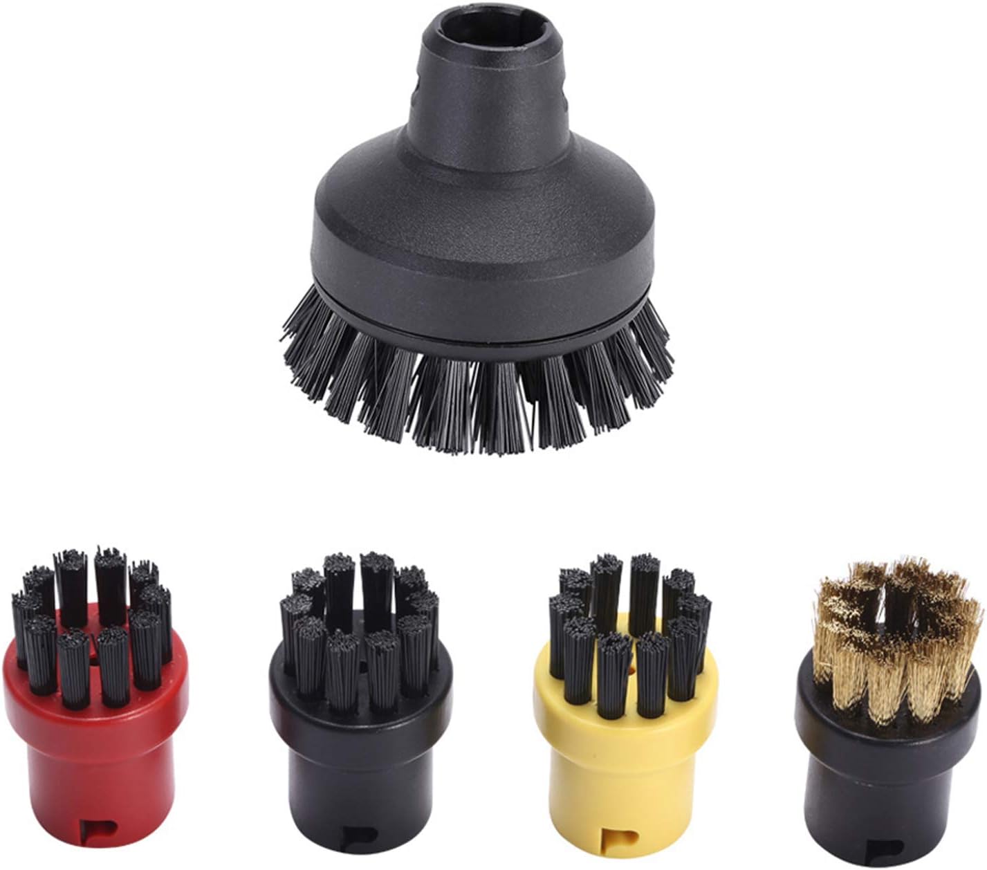 5-teiliges Dampfbürsten-set Mit Abs Und Messing Zur Gründlichen Reinigung Von Böden Und Fugen, Kompatibel Mit Kärcher Sc1 Bis Sc7