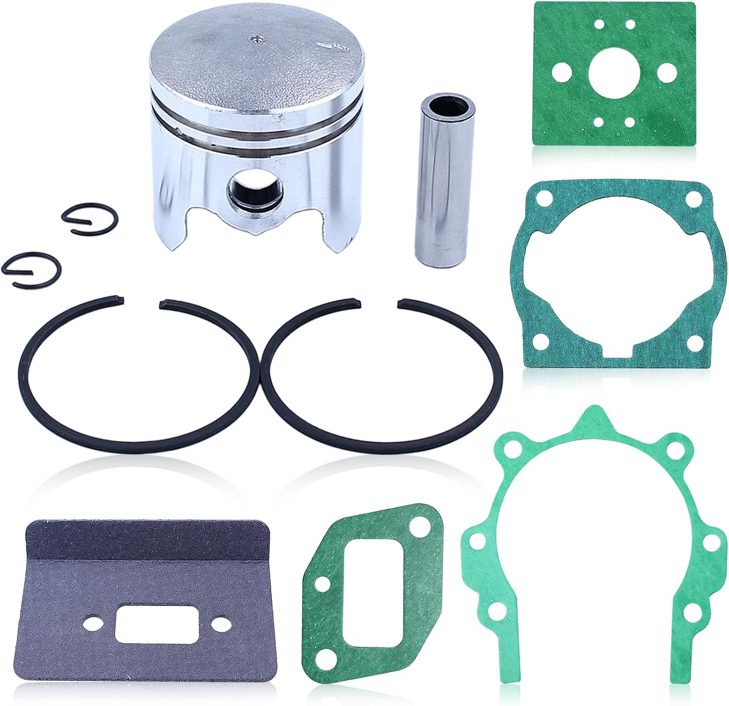 40-mm-kolbensatz Für 43-cm³-freischneidermotor Mit Dichtungen Und Kolbenringen – Ersatzteile
