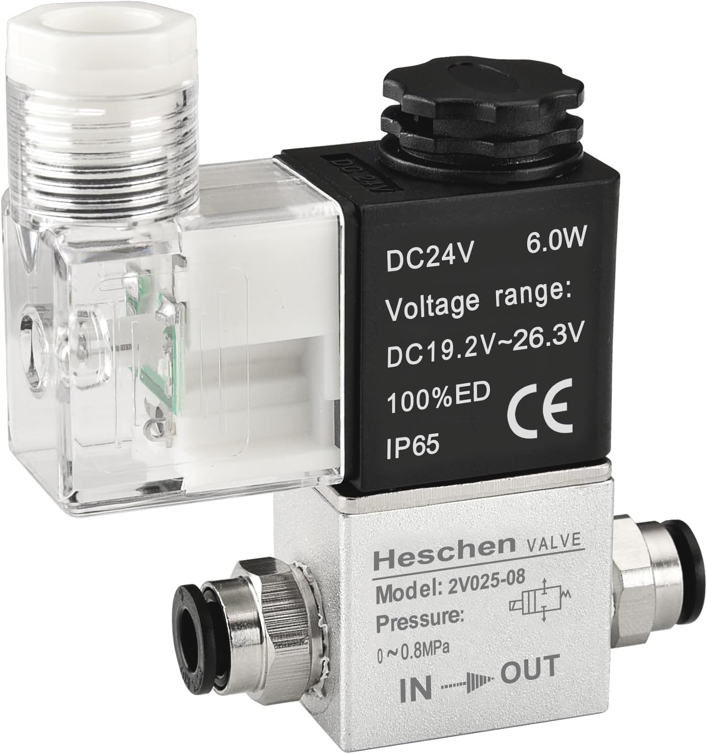 24v Dc Pt1/4 2/2-wege-magnetventil, Normalerweise Geschlossen, Schutzart Ip65 Für Industrielle Automatisierung