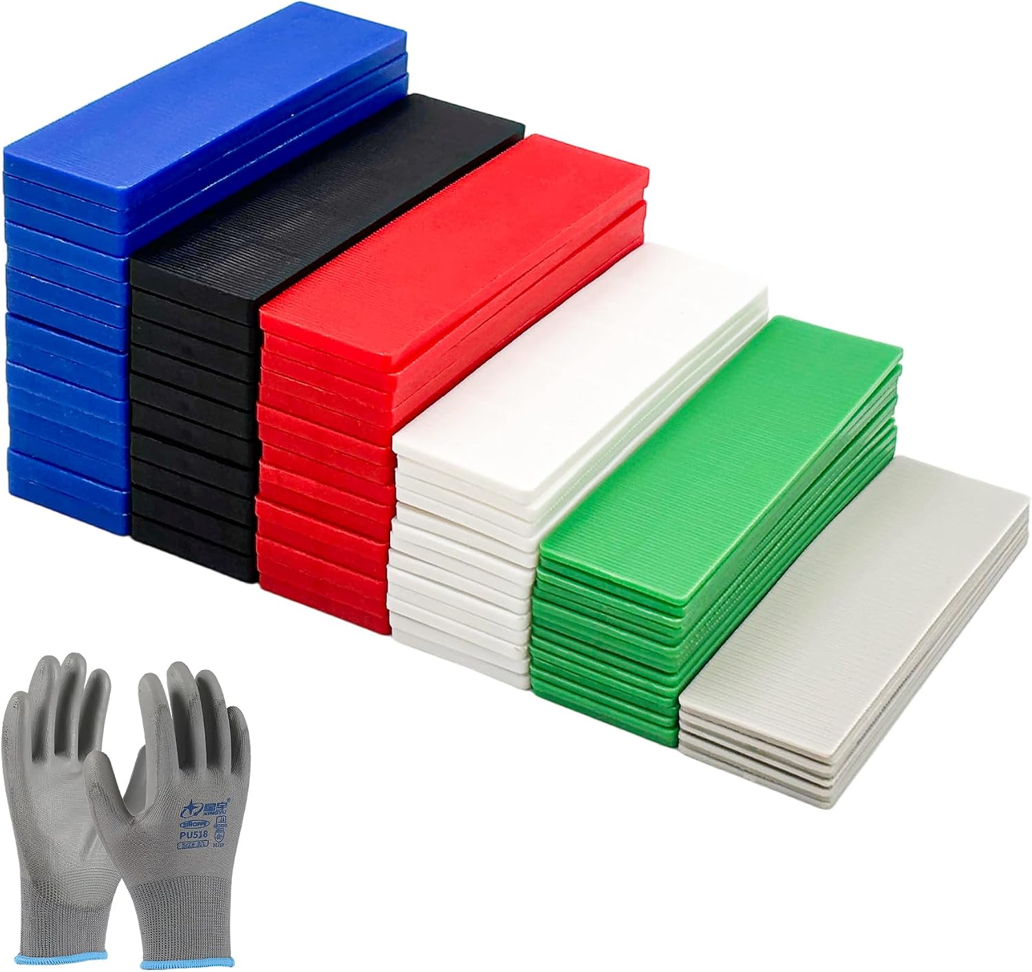 Kunststoff-abstandshalter, Packung Mit 85 Stück – 100 X 28 Mm, Stärke 1 Bis 6 Mm – Stabile, Rutschfeste Abstandshalter Für Die Verlegung Von Laminat, Fliesen Und Glas Bei Renovierungsarbeiten