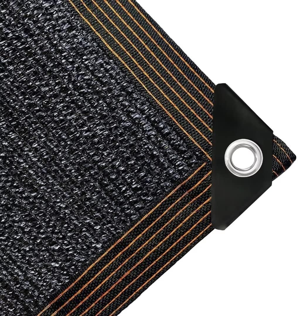 Schwarzes Schattiernetz 2x5m, Hochdichtes Polyethylen, 70% Uv-beständig, Für Garten, Gewächshaus Und Tierschutz