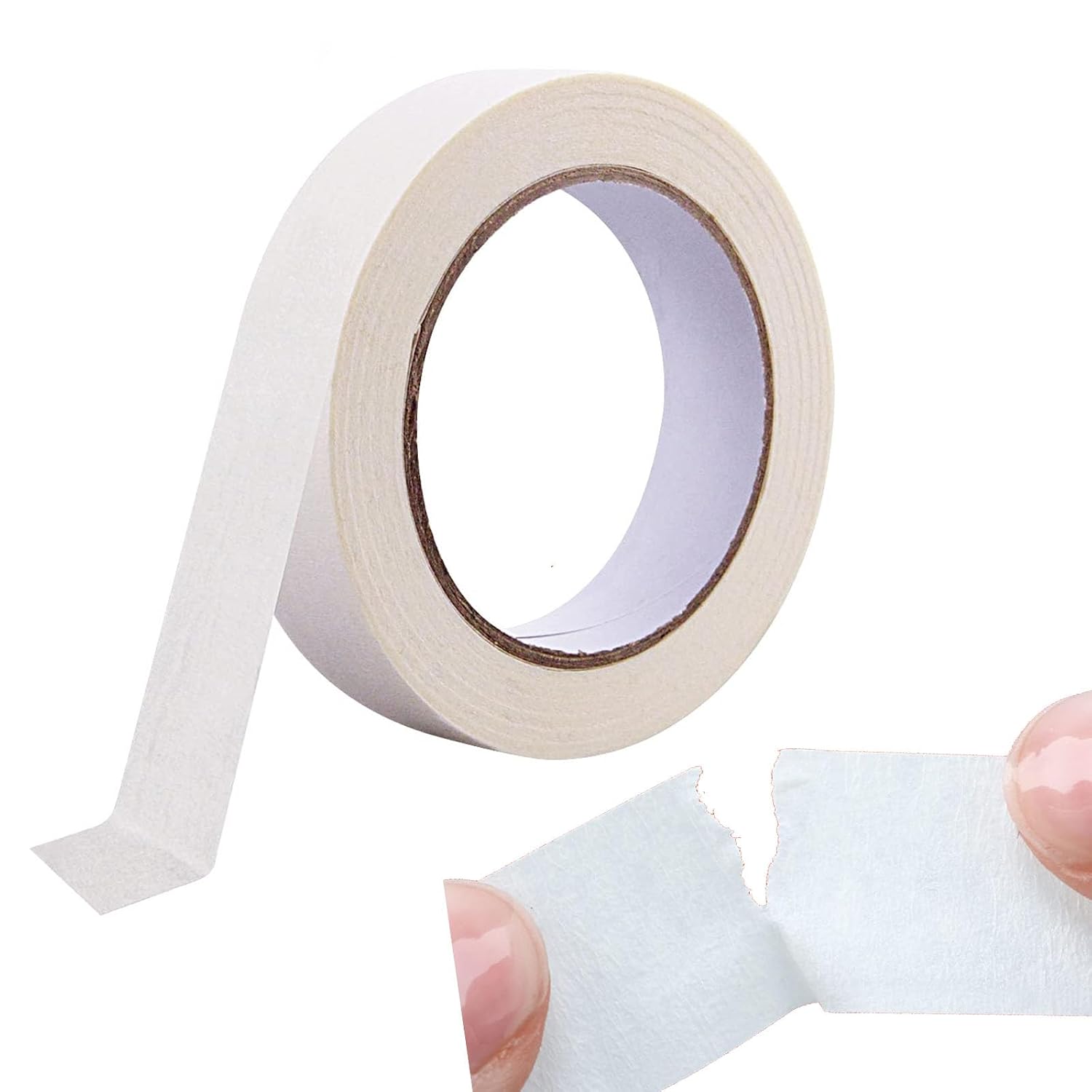 Abklebeband – 50 Rollen À 25 Mm – Weißes Krepppapier – Wiederablösbares Klebeband Zum Malen Und Zeichnen