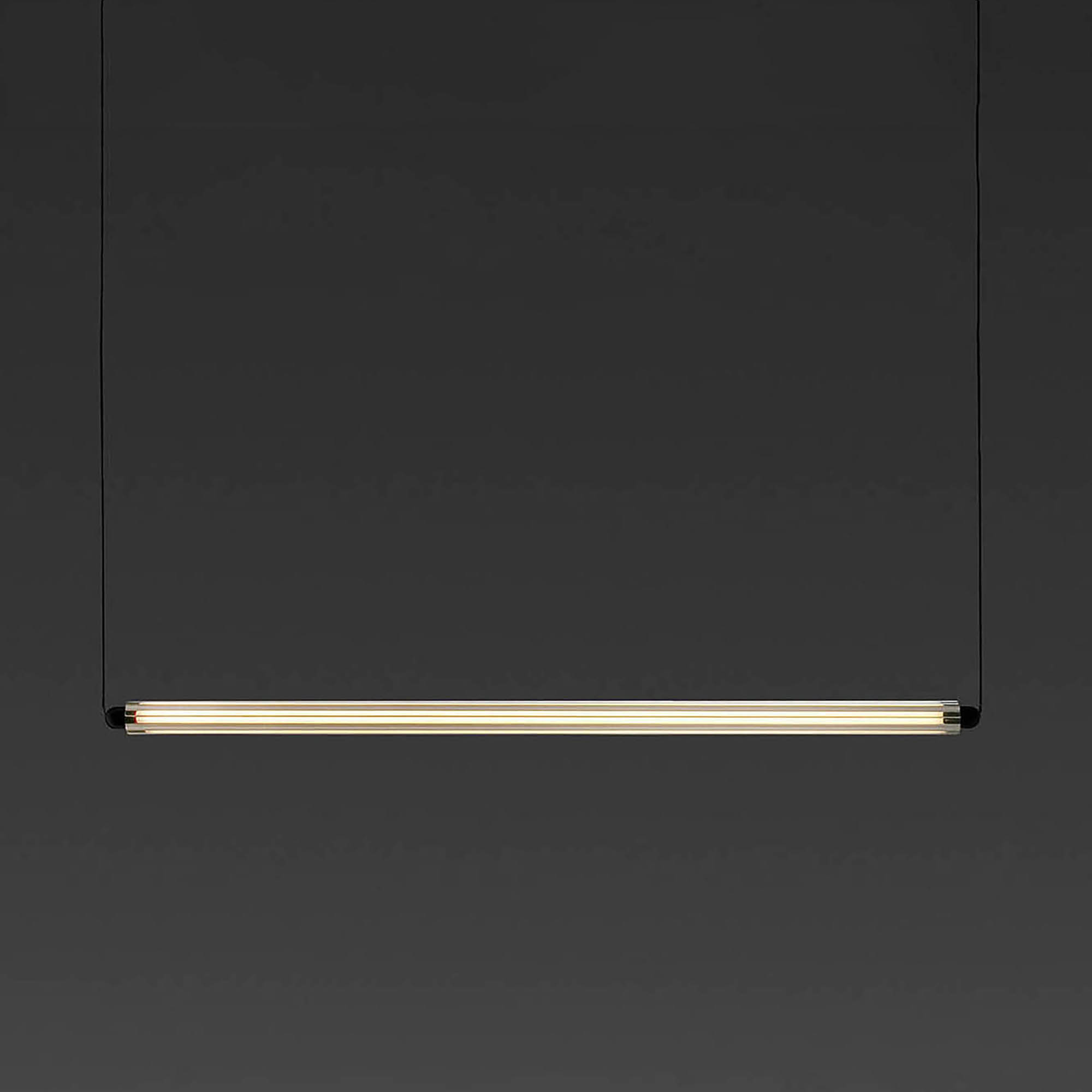 Lumina 900 1l Sospensione Orizzontale Nera 12w 2700k