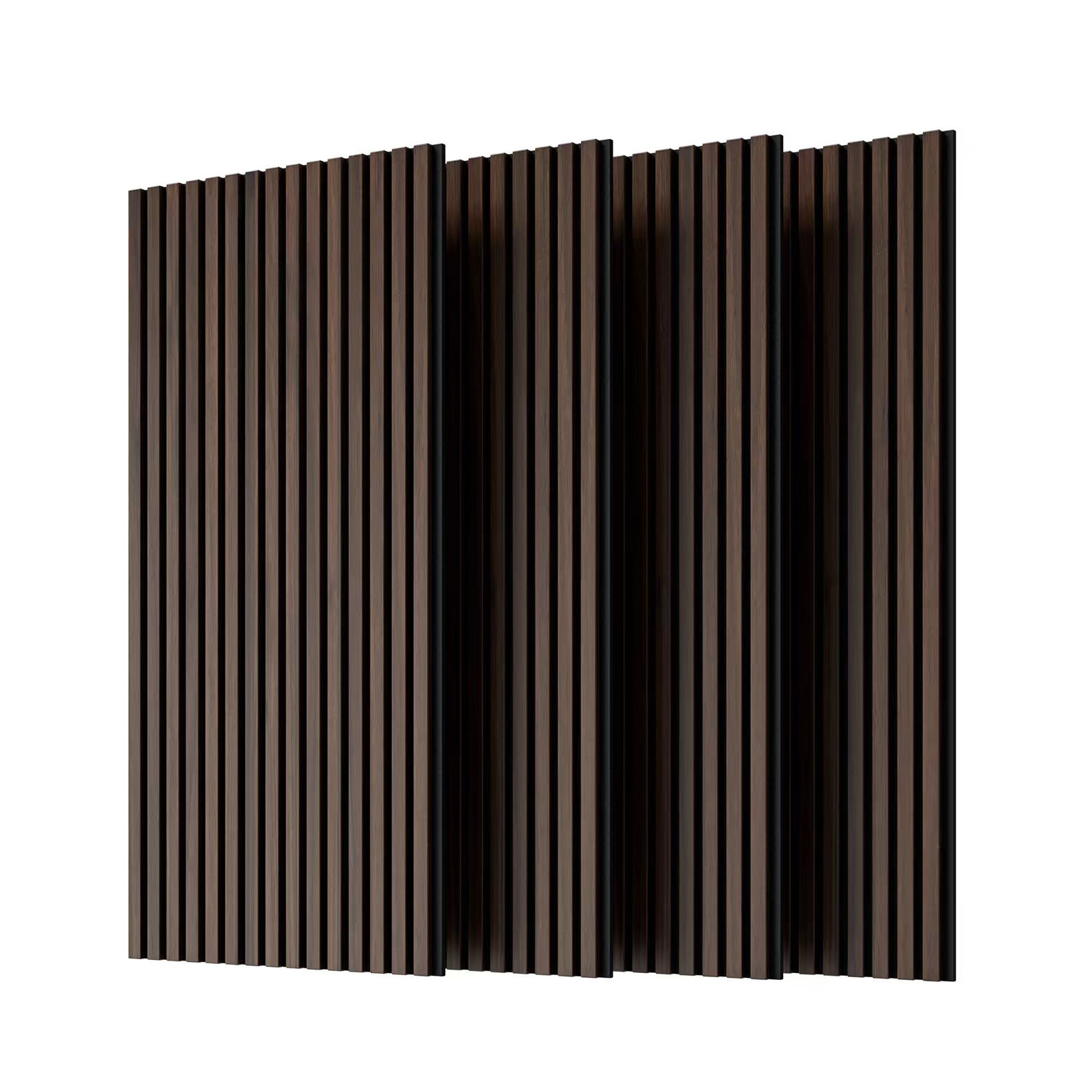 Akustikpaneele Aus Mdf In Nussbaum, 4 Stück 120 X 60 Cm Für Wand Und Decke