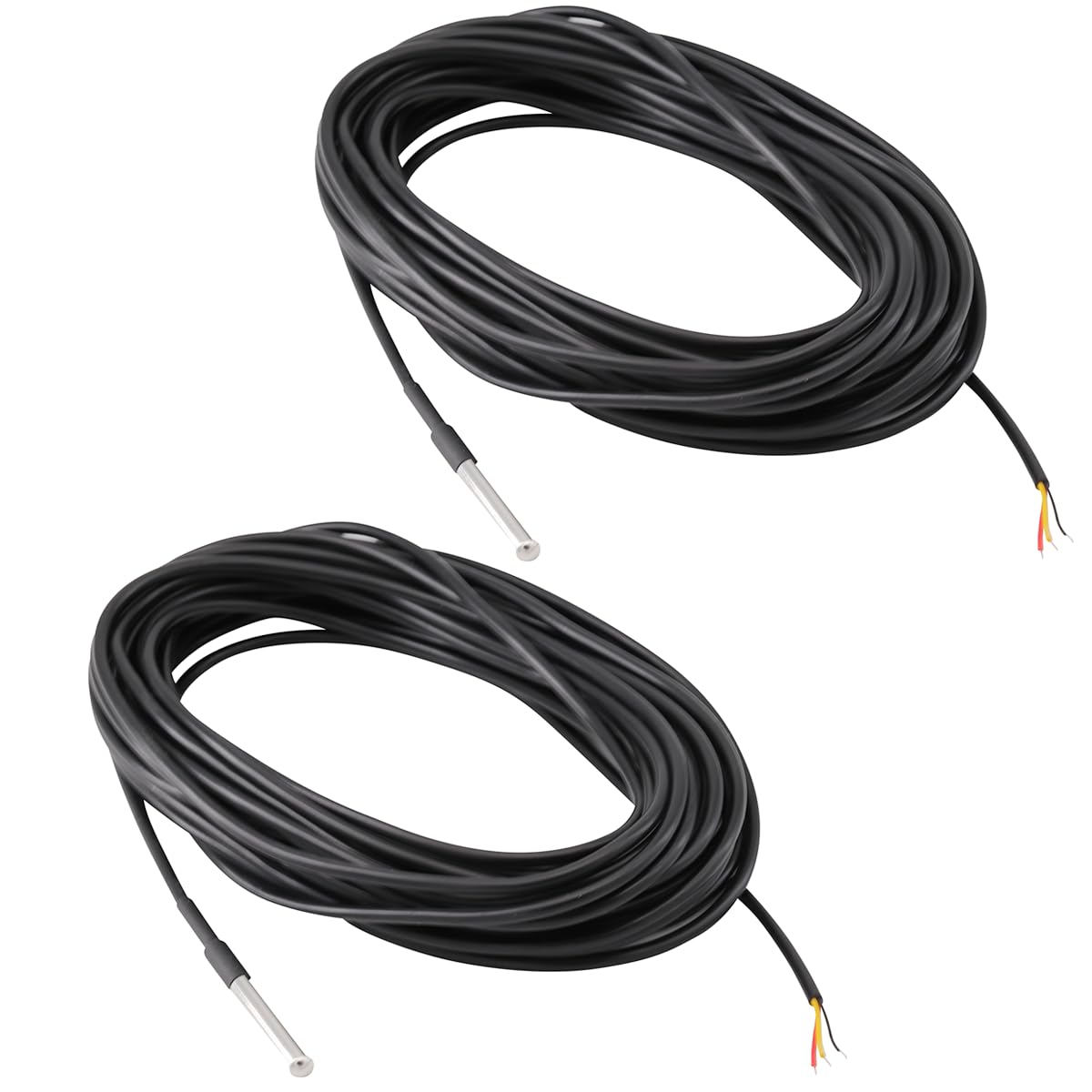Temperaturfühler – 2 Stück – Edelstahl – Wasserdicht – 55 °c Bis 125 °c – 10 M Kabel – Industriell
