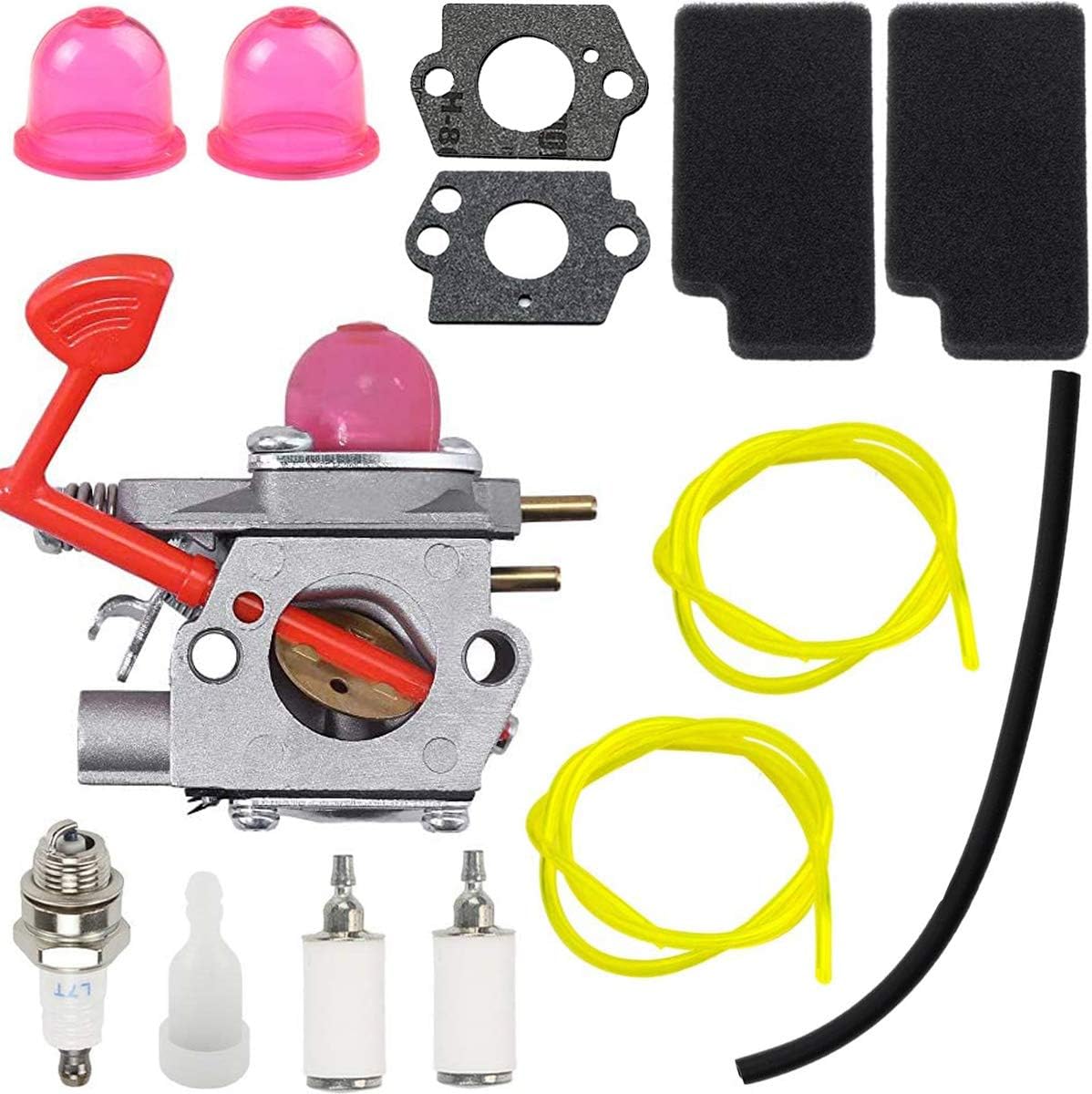 Wt-875 Vergaser – 12-teiliges Set – Für 25-cm³-benzin-laubbläser – Ersatzfilter Und Zündkerze – Craftsman, Poulan, Mcculloch