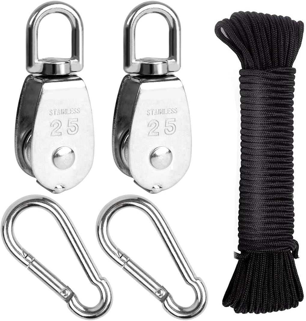 M25-einzelrolle – 2er-pack – Edelstahl 304 – Tragkraft: 150 Kg – Für Hebearbeiten Und Heimwerkerprojekte – 25 Mm Durchmesser