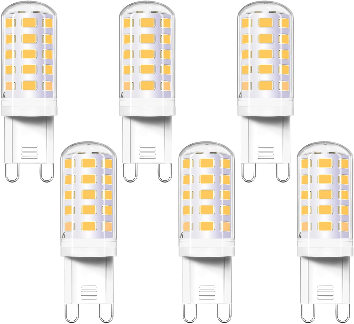 G9 Led-lampe 4w – 6er-pack – Neutralweiß 4000k – 400lm – Nicht Dimmbar – Für Kronleuchter Und Wandleuchten