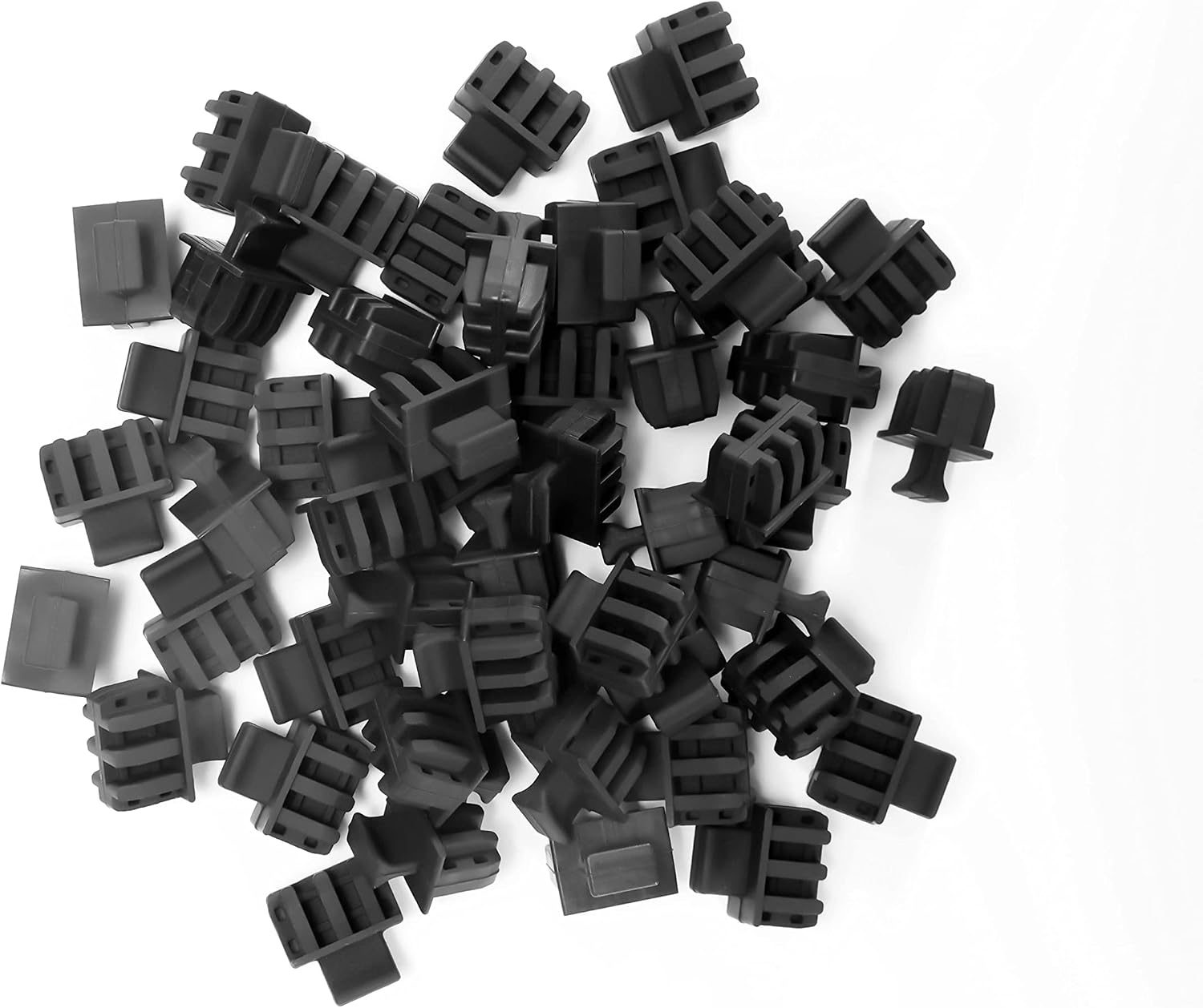 Sfp-portkappen – 50er-pack – Silikon – Netzwerkanschlussschutz – Switch/router – Schwarz