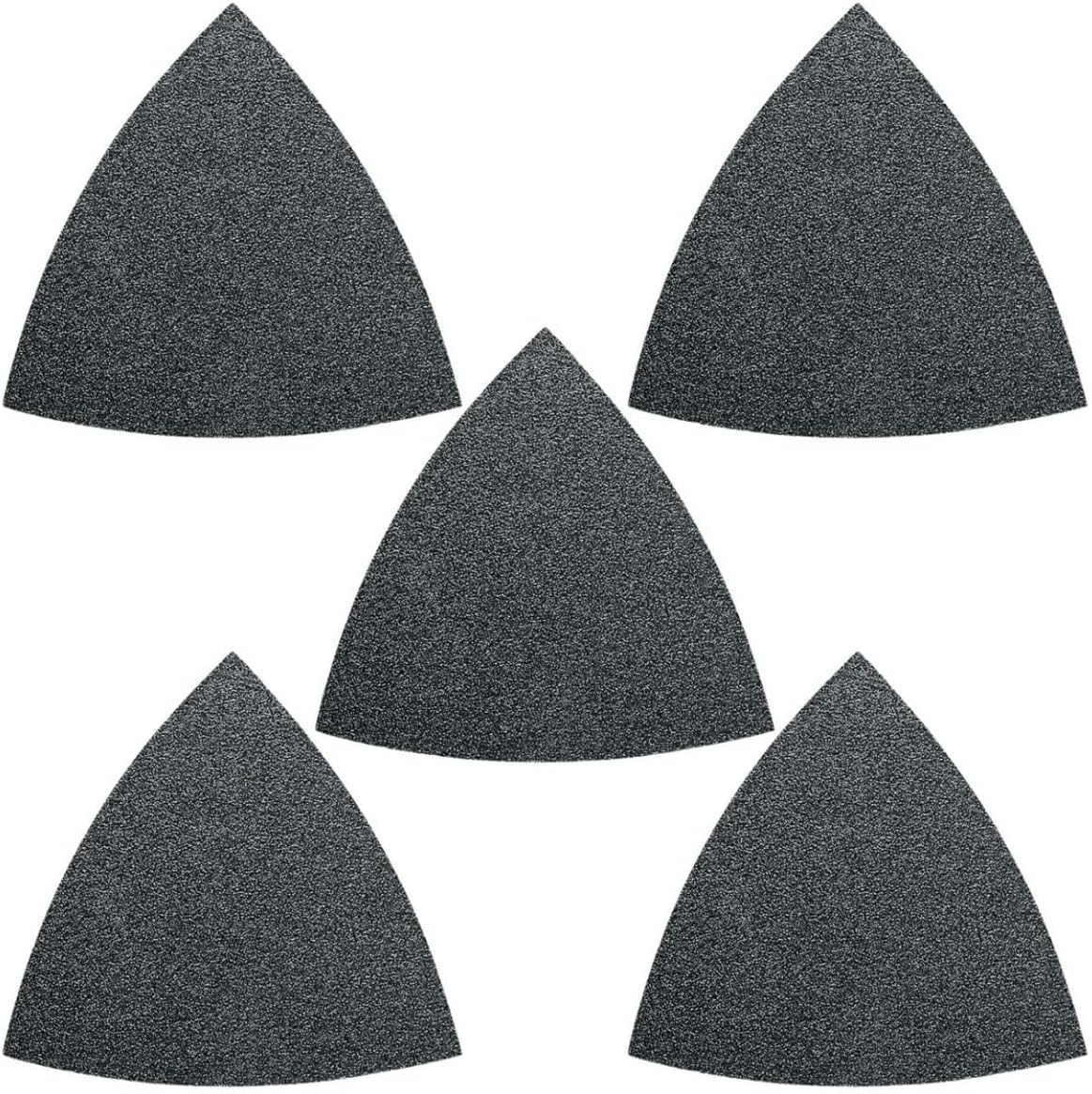 Schleifblätter – 5 Stück – Korund – Körnung 40 – Klettverschluss – Für Metall Und Holz – 80 Mm