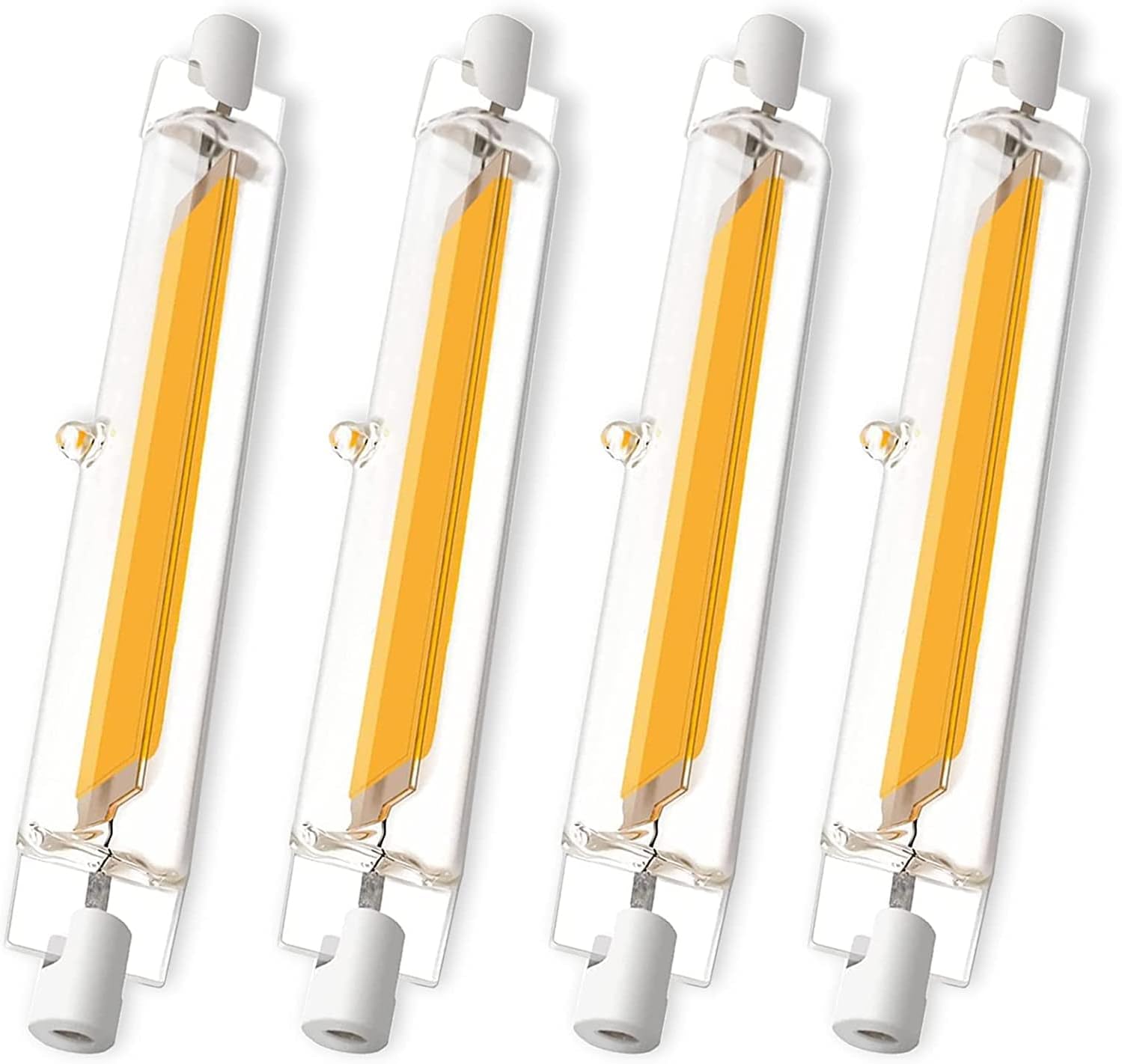 4er-pack R7s 118-mm-led-lampen – Dimmbar, 20 W – Warmweiß (3000 K), 2000 Lm – Für Wohnzimmer Und Garage