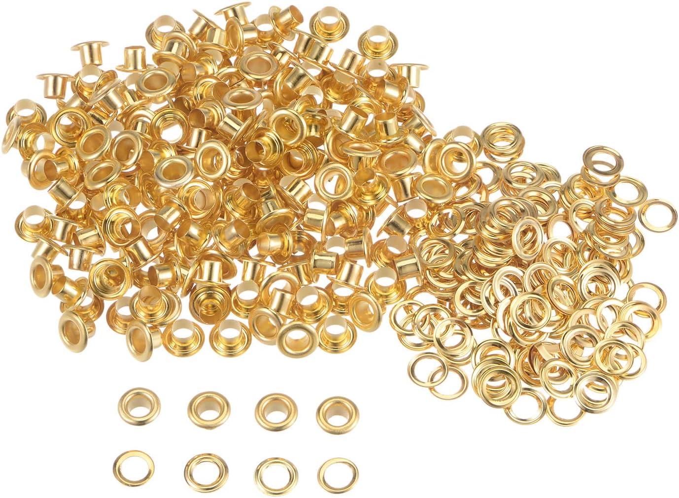 4 Mm Metallösen – 200 Stück, Vergoldetes Eisen – Verstärkte Stoff-ledertasche