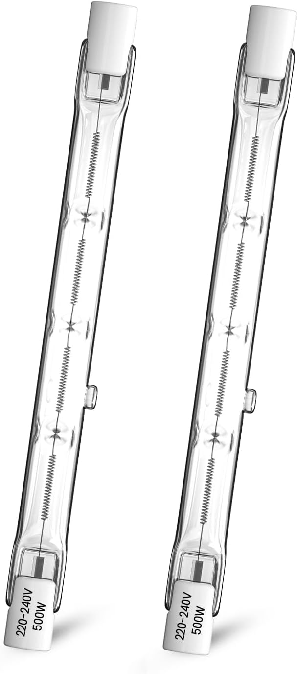 R7s 118 Mm 500 W Warmweiße, Dimmbare Halogenlampe Mit Hoher Helligkeit Für Flutlichtstrahler Und Sicherheitsbeleuchtung